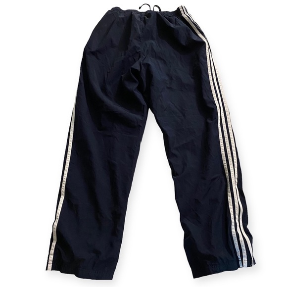 Adidas Pants Women’s Size Small Blue Draw String Zip Pant Leg Polyester - Picture 6 of 16